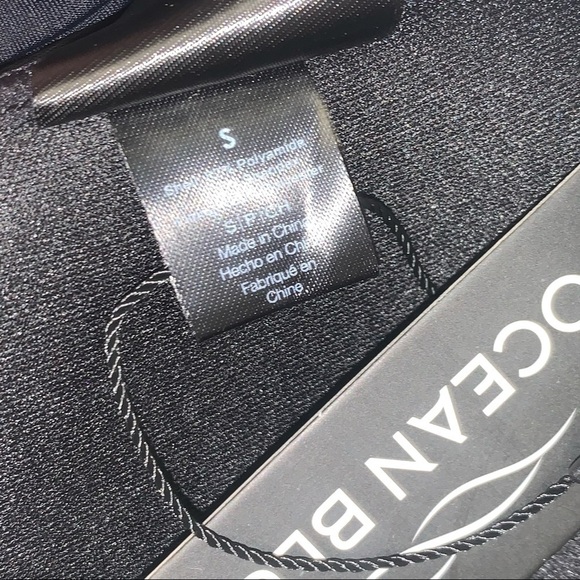 OCEAN BLUES | Size S | Black Ruched Halter Swim Top - Picture 7 of 8